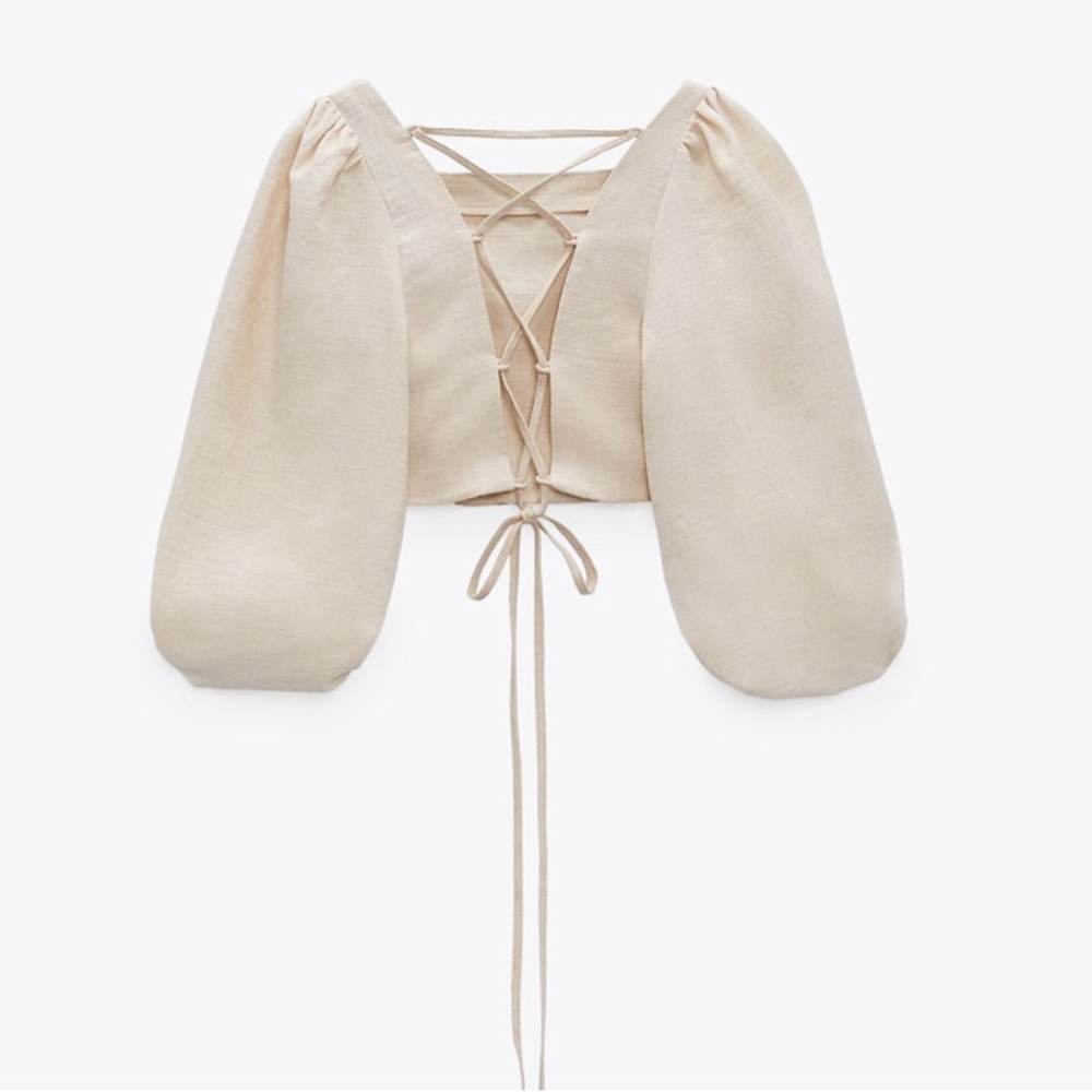 Zara tie back long sleeve